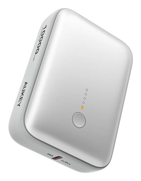Powerbank Aukey Spark Mini 10000mAh 20W USB-C/USB-A biały