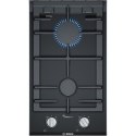 Bosch Gas hob PRB3A6D70 Gas on glass, Number of burners/cooking zones 2, Black,