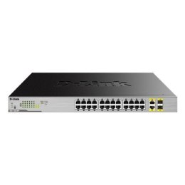 D-Link Switch DGS-1026MP Unmanaged, Rack mountable, 1 Gbps (RJ-45) ports quantity 24, SFP ports quantity 2, PoE/Poe+ ports quant