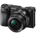 Sony ILCE6000LB.CEC Body + 16-50mm Mirrorless Camera Kit, 24.3 MP, ISO 51200, Display diagonal 7.62 ", Wi-Fi, Magnification 1.07