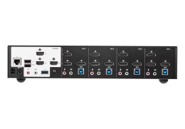 ATEN Przełącznik KVM Switch 4P USB3.0 4K DP Triple View KVMP S
