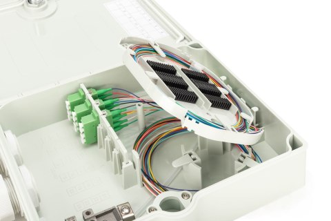 Digitus Obudowa przyłącza FTTH/FTTB, zmontowana, OS2, 12 włókien, LC/APC