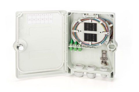 Digitus Obudowa przyłącza FTTH/FTTB, zmontowana, OS2, 12 włókien, LC/APC