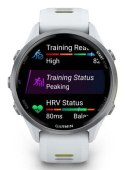 Garmin Forerunner 970 3,56 cm (1.4") AMOLED Cyfrowy 454 x 454 px Ekran dotykowy Biały Wi-Fi GPS