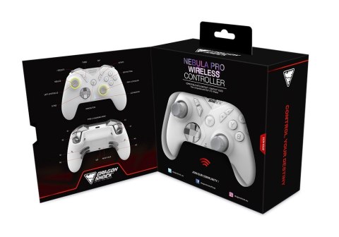 Dragonshock Nebula Pro Biały Bluetooth Gamepad Nintendo Switch