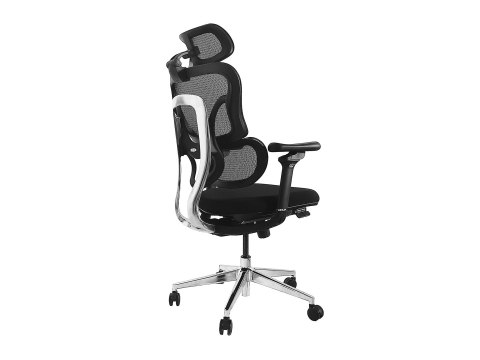 Equip Ergonomischer BĂĽrostuhl+Kopf/ArmstĂĽtzen+SFS schwarz lite Retail