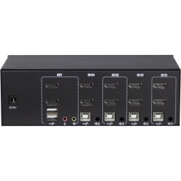 Inter-Tech AS-42HA HDMI przełącznik KVM Czarny