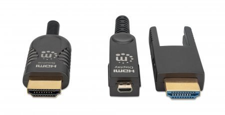 Manhattan 355544 kabel HDMI 70 m HDMI Typu A (Standard) HDMI Typu D (Micro) Czarny