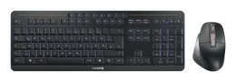 CHERRY Stream desktop ultimate klawiatura Dołączona myszka Dom/Biuro USB + RF Wireless + Bluetooth QWERTZ Niemiecki Czarny