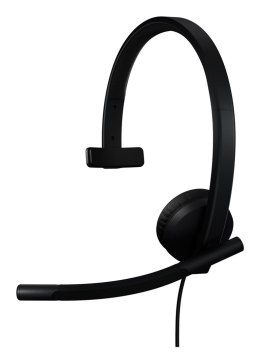 Logitech H570e Zestaw słuchawkowy Przewodowa Opaska na głowę Biuro/centrum telefoniczne USB Type-C Czarny