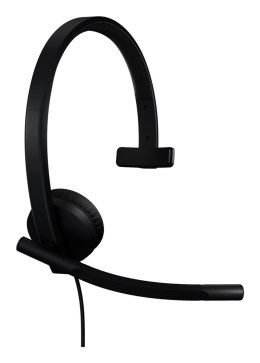 Logitech H570e Zestaw słuchawkowy Przewodowa Opaska na głowę Biuro/centrum telefoniczne USB Type-C Czarny