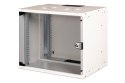 Szafa sieciowa wisząca 19" 9U, SOHO PRO 460 x 540 x 400 mm, drzwi szyba, szary, niezłożona, 60kg