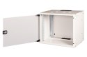 Szafa sieciowa wisząca 19" 9U, SOHO PRO 460 x 540 x 400 mm, drzwi szyba, szary, niezłożona, 60kg