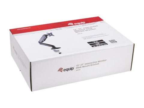 Equip 650120 uchwyt / stojak do monitorów 81,3 cm (32") Biurko Czarny