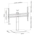 Equip 650612 uchwyt do telewizorów 177,8 cm (70") Czarny