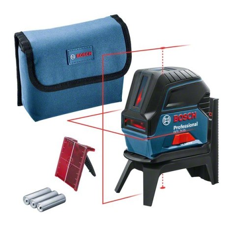 Bosch GCL 2-15 Niwelator liniowy/poziomowy 15 m 650 nm (