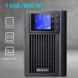 QOLTEC ZASILACZ AWARYJNY PURE SINE WAVE 1KVA 800W | AVR | LCD
