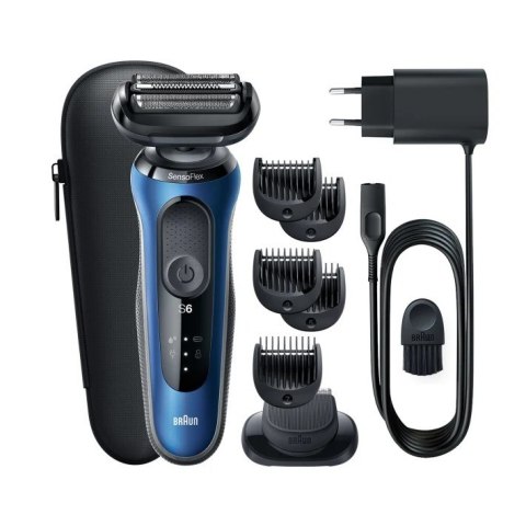 Braun Series 6 61-B1500s Golarka foliowa Przycinarka Niebieski
