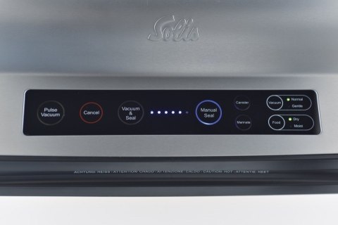 Solis Vac Prestige zgrzewarka próżniowa 800 mbar Czarny, Stal nierdzewna