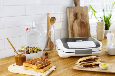 Tefal Snack XL SW7011 toster 850 W Biały, Stal nierdzewna