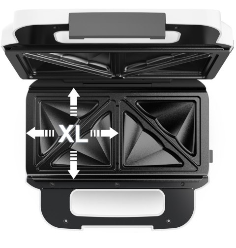 Tefal Snack XL SW7011 toster 850 W Biały, Stal nierdzewna