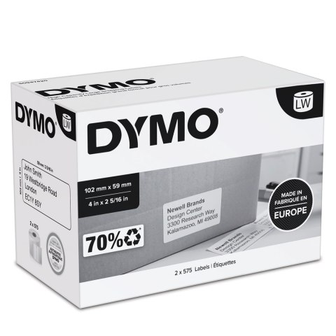 DYMO LW - Etykiety wysyłkowe / do identyfi katorów imiennych - 102 x 59 mm - S0947420