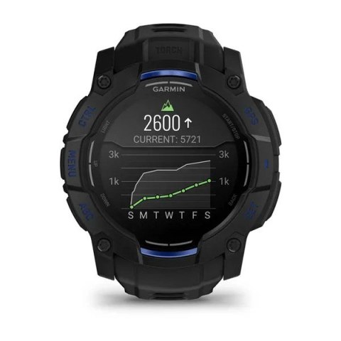 Garmin Instinct 3 3,3 cm (1.3") AMOLED 45 mm Cyfrowy 416 x 416 px Czarny GPS