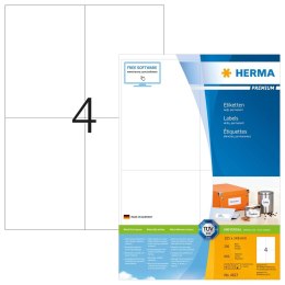 HERMA 4627 samoprzylepne etykiety Prostokąt Na stałe Biały 800 szt.