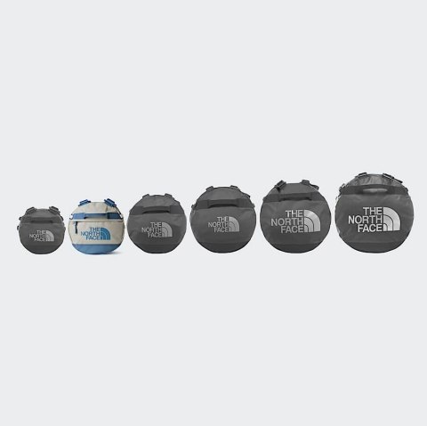 Torba podróżna The North Face Base Camp Duffel S - stone slab/granite grey