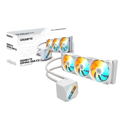 GIGABYTE GAMING 360 ICE Procesor Chłodnica cieczy all-in-one 12 cm Biały 1 szt.