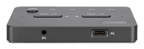Digitus Stacja klonująca NVMe Obudowa USB3.1 Gen2 Type-C NVMe M.2 SSD