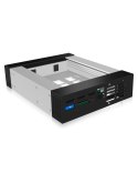 ICY BOX IB-129SSK-B 13,3 cm (5.25") Panel bezela Czarny