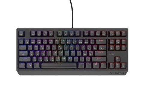 GENESIS Thor 230 TKL klawiatura Gaming USB QWERTY Czeski, Słowacki Czarny