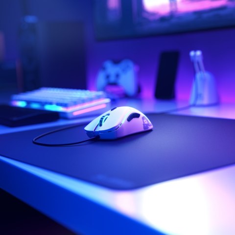 GLORIOUS MYSZ PC RACE MODEL D GAMING WHITE MATOWA