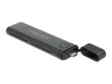 DeLOCK Obudowa zewnętrzna USB Type-C na M.2 NVMe PCIe lub SATA SSD - Beznarzędziowa