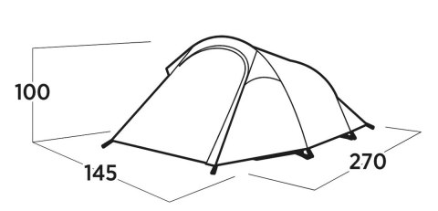 Easy Camp Reindal 2 Zielony Namiot tunelowy