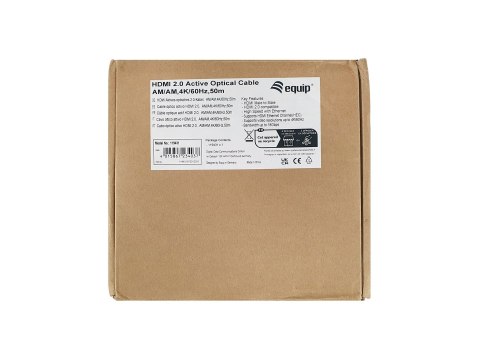 Equip 119433 kabel HDMI 100 m HDMI Typu A (Standard) Czarny