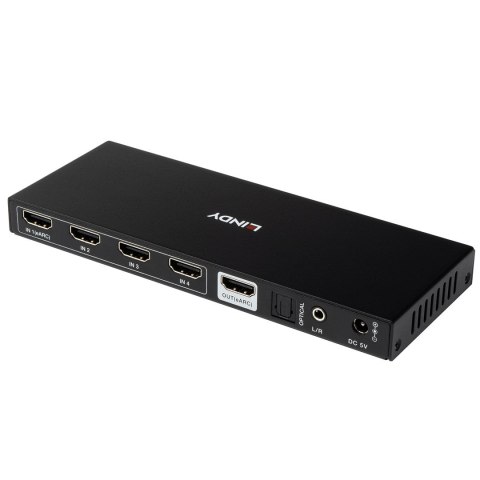 Lindy 38386 przełącznik KVM Czarny