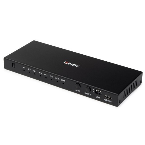 Lindy 38386 przełącznik KVM Czarny