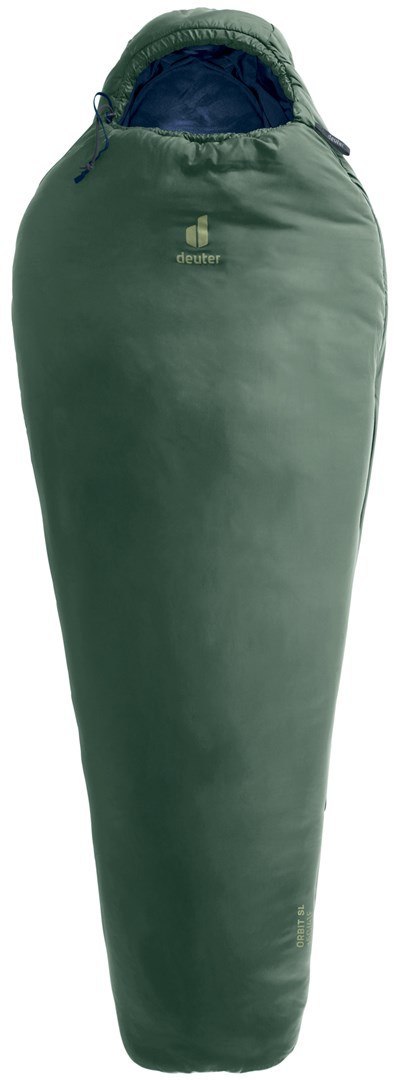 Deuter Orbit SL +5C/41F Dorosły Śpiwór typu mumia Tkanina, Polietylenosulfon (PES), Ripstop Zielony