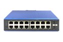 Digitus Przemysłowy zarządzalny przełącznik Gigabit Ethernet L2, 16+2 porty