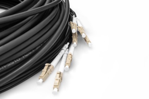 Digitus Zakończony fabrycznie uniwersalny kabel światłowodowy typu breakout, wielomodowy OM4, 8 włókien, LC/UPC - LC/UPC