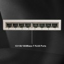 Lindy 25045 przełącznik sieciowy Zarządzany Gigabit Ethernet (10/100/1000) Obsługa PoE Srebrny