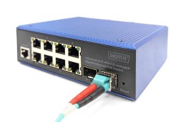 Digitus Przemysłowy 8+2 portowy zarządzalny przełącznik Gigabit Ethernet PoE L2