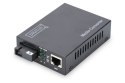 Digitus Dwukierunkowy gigabitowy konwerter mediów, RJ45 / SC
