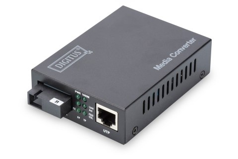 Digitus Dwukierunkowy gigabitowy konwerter mediów, RJ45 / SC