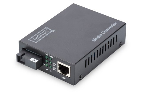 Digitus Dwukierunkowy gigabitowy konwerter mediów, RJ45 / SC