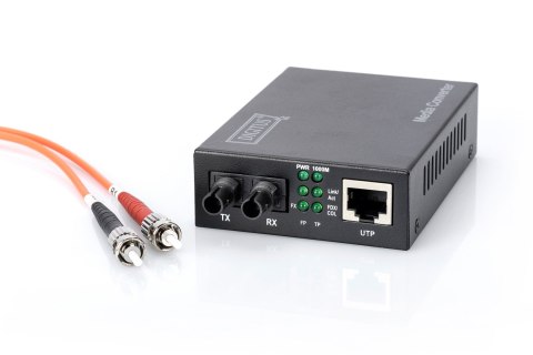 Digitus Gigabitowy konwerter mediów, RJ45 / ST