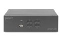 Digitus Przełącznik KVM, 4-portowy, obsługa dwóch monitorów, 4K, HDMI®