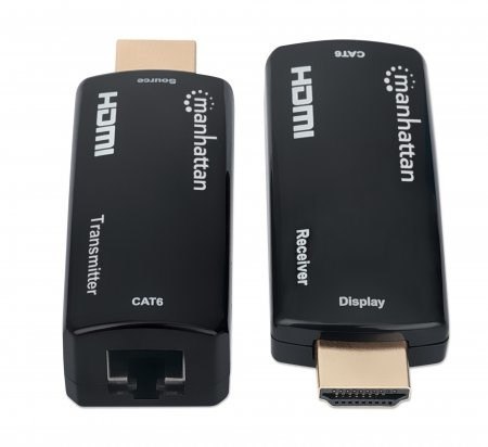 MANHATTAN kompakter 1080p HDMI over Ethernet Extender Kit